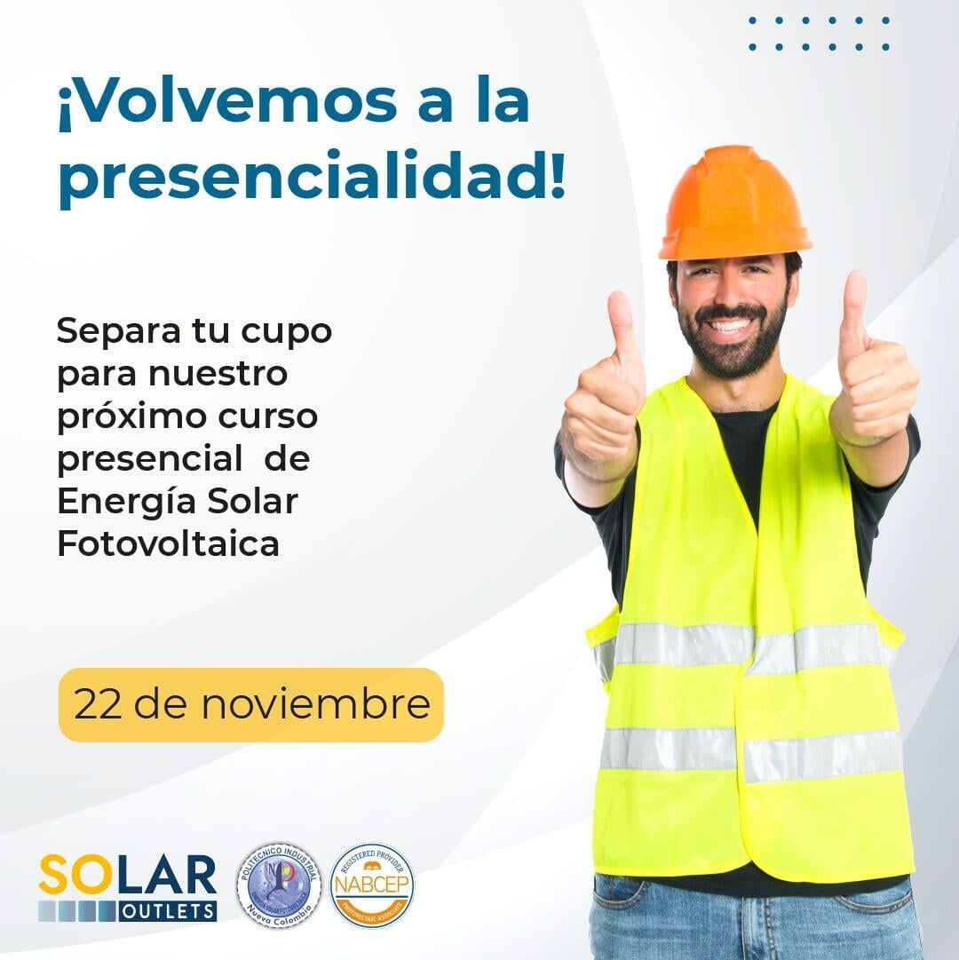 ¡Cursos de energía solar fotovoltaica con certificación!